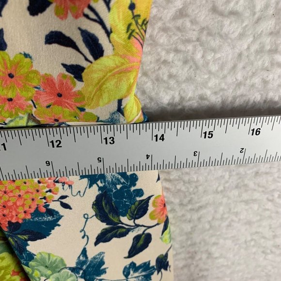 Closet London Women's Multicolor Floral V-back Pleated Summer Dress Size 12 8882 - Picture 3 of 9